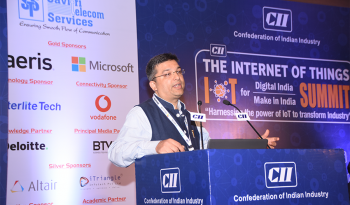 Dr Rishi gave the keynote speech at CII 2018 event IoT for Digital India Make In India Summit