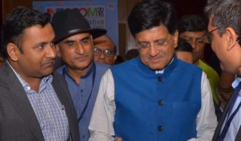 &ldquo;Dr. Rishi gifted his book, Enterprise IoT to Mr. Piyush Goyal, Minister of Railways and Coal, GoI&rdquo;