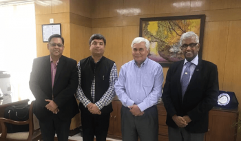 Dr. Rishi Mohan Bhatnagar with Mr. RS Sharma