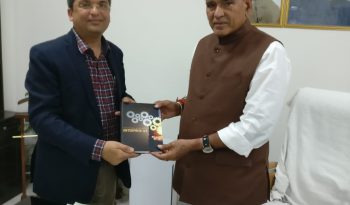 Dr Rishi with CR Choudhary, Minister of State Commerce & Industry And Consumer Affairs